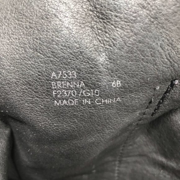 Coach Brenna side zip boots black suede leather mid calf 6B 3 buckles - Picture 7 of 12